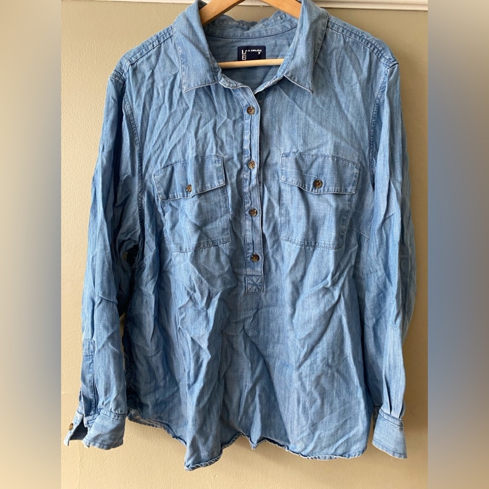 Tencel chambray popover 1x